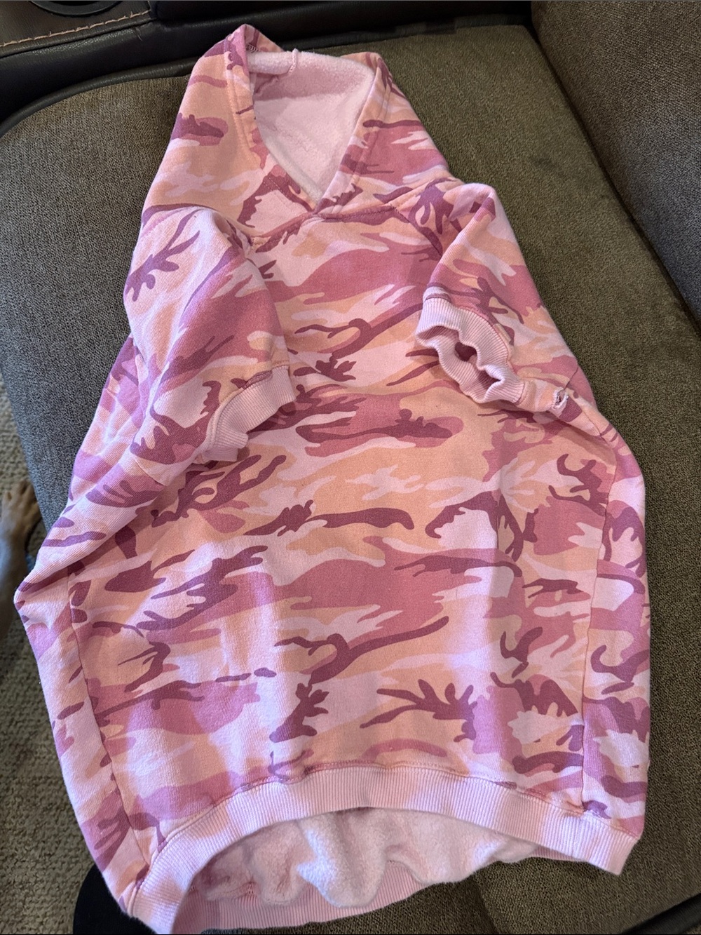 Casual Canine Pink Camo Dog Hoodie